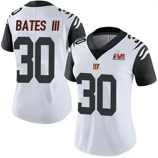 Cincinnati Bengals Women's Jessie Bates III Limited Color Rush Vapor Untouchable Super Bowl LVI Bound Jersey - White