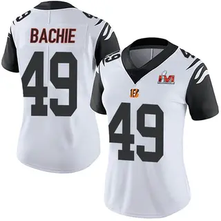 Cincinnati Bengals Women's Joe Bachie Limited Color Rush Vapor Untouchable Super Bowl LVI Bound Jersey - White