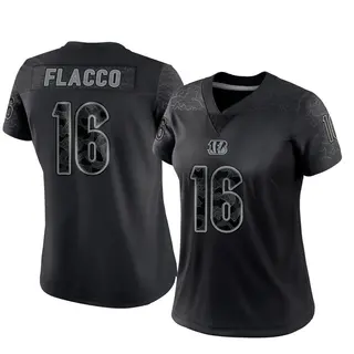 Cincinnati Bengals Women's Joe Flacco Limited Reflective Jersey - Black