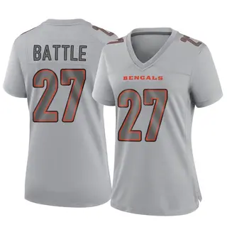 Cincinnati Bengals Women's Jordan Battle Game Atmosphere Fashion Jersey - Gray