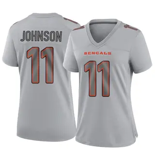 Cincinnati Bengals Women's Josh Johnson Game Atmosphere Fashion Jersey - Gray