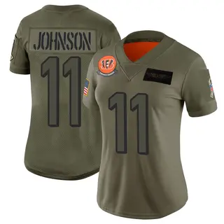 Cincinnati Bengals Women's Josh Johnson Limited 2019 Salute to Service Jersey - Camo