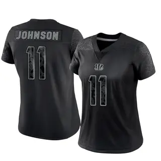 Cincinnati Bengals Women's Josh Johnson Limited Reflective Jersey - Black