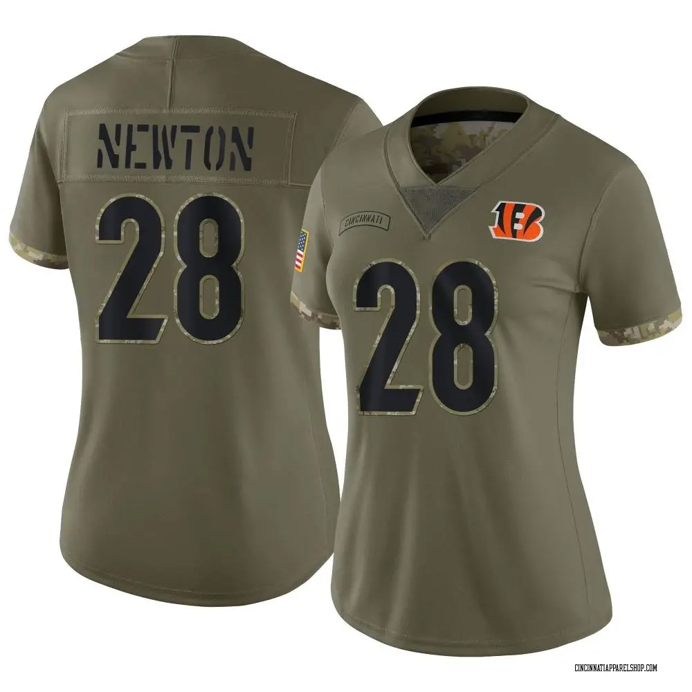 Cincinnati Bengals Women's Josh Newton Limited 2022 Salute To Service Jersey - Olive