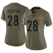 Cincinnati Bengals Women's Josh Newton Limited 2022 Salute To Service Jersey - Olive