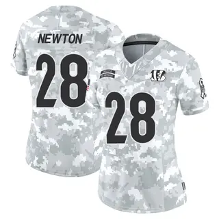 Cincinnati Bengals Women's Josh Newton Limited 2024 Salute to Service Jersey - Arctic Camo