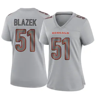Cincinnati Bengals Women's Justin Blazek Game Atmosphere Fashion Jersey - Gray