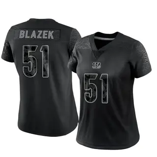 Cincinnati Bengals Women's Justin Blazek Limited Reflective Jersey - Black