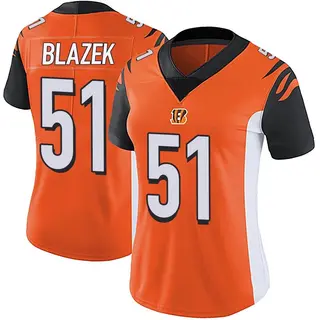 Cincinnati Bengals Women's Justin Blazek Limited Vapor Untouchable Jersey - Orange