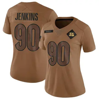 Cincinnati Bengals Women's Kris Jenkins Jr. Limited 2023 Salute To Service Jersey - Brown