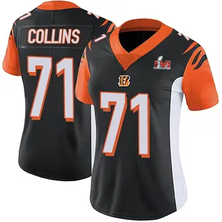 Cincinnati Bengals Women's La'el Collins Limited Team Color Vapor Untouchable Super Bowl LVI Bound Jersey - Black