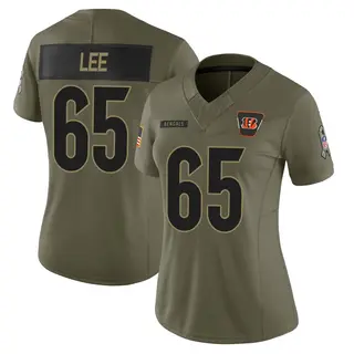 Cincinnati Bengals Women's Matt Lee Limited 2025 Salute to Service Jersey - Olive