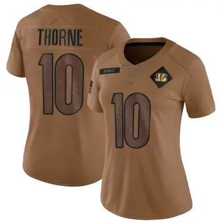 Cincinnati Bengals Women's Payton Thorne Limited 2023 Salute To Service Jersey - Brown