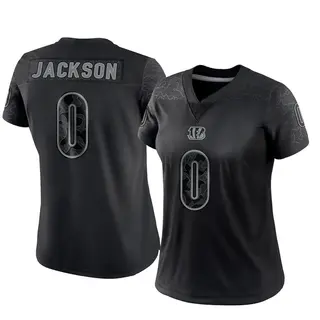 Cincinnati Bengals Women's Raymond Jackson Limited Reflective Jersey - Black