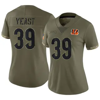 Cincinnati Bengals Women's Russ Yeast Limited 2022 Salute To Service Jersey - Olive