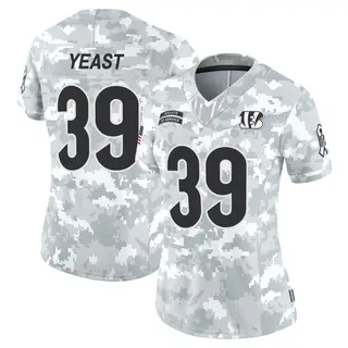 Cincinnati Bengals Women's Russ Yeast Limited 2024 Salute to Service Jersey - Arctic Camo