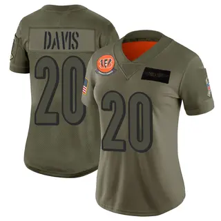 Cincinnati Bengals Women's Tacario Davis Limited 2019 Salute to Service Jersey - Camo