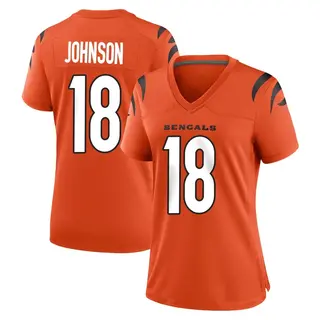 Cincinnati Bengals Women's Xavier Johnson Game Jersey - Orange