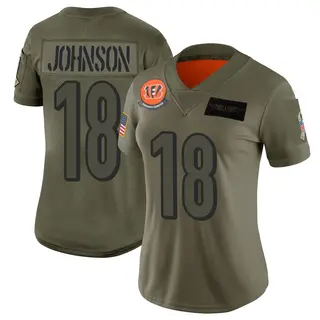 Cincinnati Bengals Women's Xavier Johnson Limited 2019 Salute to Service Jersey - Camo