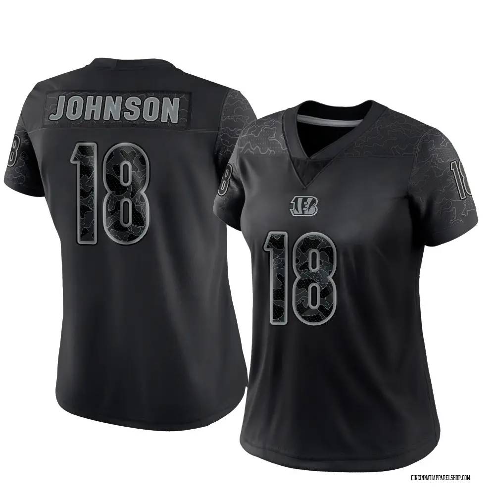 Cincinnati Bengals Women's Xavier Johnson Limited Reflective Jersey - Black