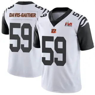 Cincinnati Bengals Youth Akeem Davis-Gaither Limited Color Rush Vapor Untouchable Super Bowl LVI Bound Jersey - White