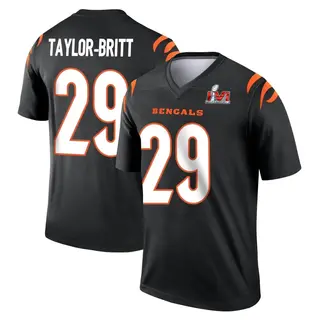 Cincinnati Bengals Youth Cam Taylor-Britt Legend Super Bowl LVI Bound Jersey - Black