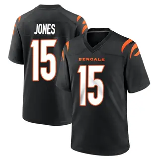 Cincinnati Bengals Youth Charlie Jones Game Team Color Jersey - Black