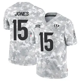 Cincinnati Bengals Youth Charlie Jones Limited 2024 Salute to Service Jersey - Arctic Camo