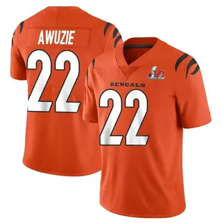 Cincinnati Bengals Youth Chidobe Awuzie Limited Vapor Untouchable Super Bowl LVI Bound Jersey - Orange