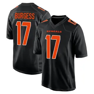 Cincinnati Bengals Youth Cole Burgess Game Fashion Jersey - Black