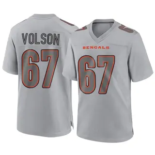 Cincinnati Bengals Youth Cordell Volson Game Atmosphere Fashion Jersey - Gray