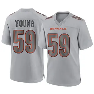 Cincinnati Bengals Youth Craig Young Game Atmosphere Fashion Jersey - Gray