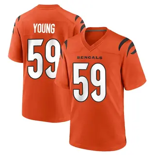 Cincinnati Bengals Youth Craig Young Game Jersey - Orange