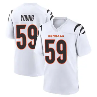 Cincinnati Bengals Youth Craig Young Game Jersey - White