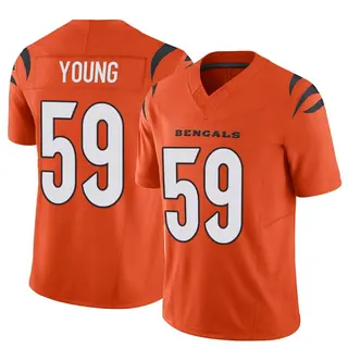 Cincinnati Bengals Youth Craig Young Limited Vapor F.U.S.E. Jersey - Orange