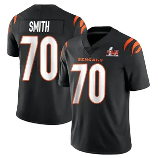 Cincinnati Bengals Youth D'Ante Smith Limited Team Color Vapor Untouchable Super Bowl LVI Bound Jersey - Black