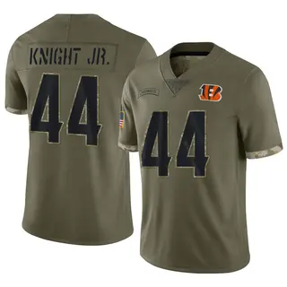 Cincinnati Bengals Youth Demetrius Knight Jr. Limited 2022 Salute To Service Jersey - Olive