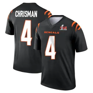 Cincinnati Bengals Youth Drue Chrisman Legend Super Bowl LVI Bound Jersey - Black
