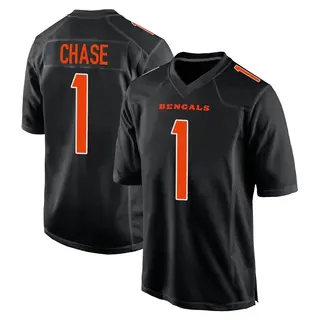 Cincinnati Bengals Youth Ja'Marr Chase Game Fashion Jersey - Black