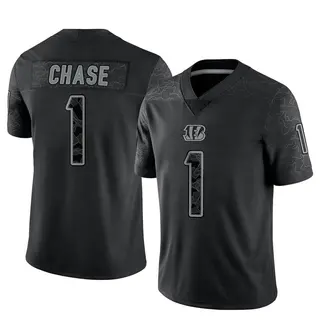 Cincinnati Bengals Youth Ja'Marr Chase Limited Reflective Jersey - Black