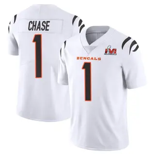 Cincinnati Bengals Youth Ja'Marr Chase Limited Vapor Untouchable Super Bowl LVI Bound Jersey - White