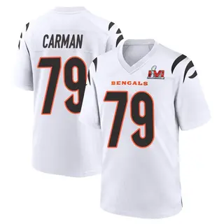 Cincinnati Bengals Youth Jackson Carman Game Super Bowl LVI Bound Jersey - White