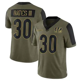 Cincinnati Bengals Youth Jessie Bates III Limited 2021 Salute To Service Jersey - Olive