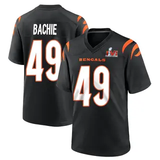 Cincinnati Bengals Youth Joe Bachie Game Team Color Super Bowl LVI Bound Jersey - Black