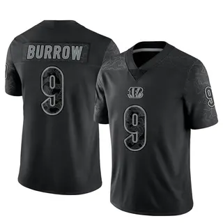Cincinnati Bengals Youth Joe Burrow Limited Reflective Jersey - Black