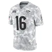 Cincinnati Bengals Youth Joe Flacco Limited 2024 Salute to Service Jersey - Arctic Camo