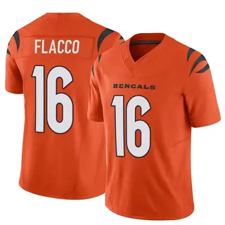 Cincinnati Bengals Youth Joe Flacco Limited Vapor F.U.S.E. Jersey - Orange