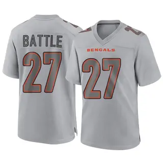 Cincinnati Bengals Youth Jordan Battle Game Atmosphere Fashion Jersey - Gray