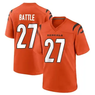 Cincinnati Bengals Youth Jordan Battle Game Jersey - Orange