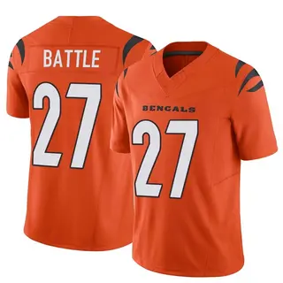 Cincinnati Bengals Youth Jordan Battle Limited Vapor F.U.S.E. Jersey - Orange